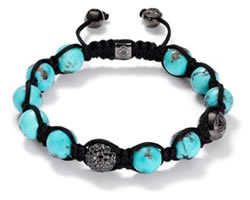 Bracelet shamballa turquoise